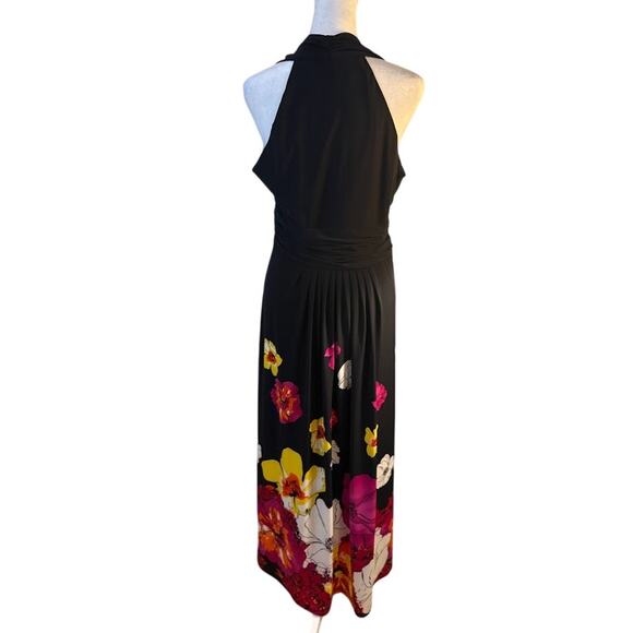 Jones Wear Halter Neck Floral Maxi Dress - Size 8 - Picture 7 of 9